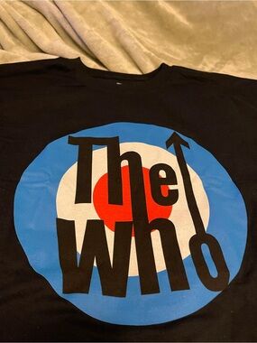 The Who Logo Graphic Tee - Black with Blue, White & Red Target